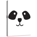 Obraz na płótnie obraz na ścianę biały czarny panda 50 x 70