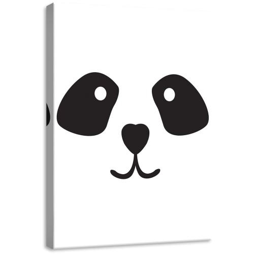 Obraz na płótnie obraz na ścianę biały czarny panda 50 x 70