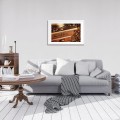 Obraz na płótnie obraz na ścianę brązowy beżowy młynek do kawy 60 x 40