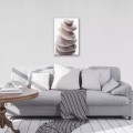 Obraz na płótnie obraz na ścianę biały beżowy kamienie spa 40 x 60