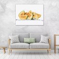 Obraz na płótnie obraz na ścianę pomarańczowy zielony melon 100 x 75