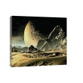 Obraz na płótnie obraz na ścianę złoty czarny kosmos 60 x 40