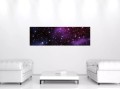 Obraz na płótnie obraz na ścianę fioletowy czarny kosmos 145 x 45
