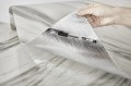 Tapeta samoprzylepna zmywalna rolka marmur biało szary połysk 60x280cm