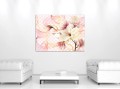 Obraz na płótnie obraz na ścianę różowy biały magnolie kwiaty 100 x 75