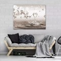 Obraz na płótnie obraz na ścianę beżowy biały orchidee woda 100 x 75
