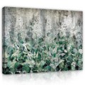 Obraz na płótnie obraz na ścianę zielony szary liście botaniczne 100 x 75