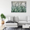 Obraz na płótnie obraz na ścianę zielony szary liście botaniczne 100 x 75