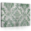 Obraz na płótnie obraz na ścianę zielony szary ornament 100 x 75