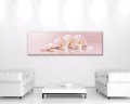 Obraz na płótnie obraz na ścianę orchidea różowy biały 145 x 45
