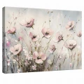 Obraz na płótnie obraz na ścianę kwiaty różowy biały 100 x 75