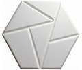 HEXAGON panel biały samoprzylepny akustyczny ścienny filcowy