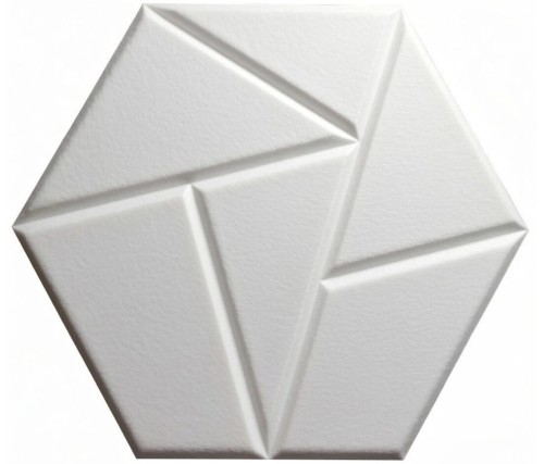 HEXAGON panel biały samoprzylepny akustyczny ścienny filcowy