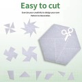 HEXAGON panel biały samoprzylepny akustyczny ścienny filcowy