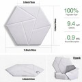 HEXAGON panel biały samoprzylepny akustyczny ścienny filcowy