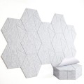 HEXAGON panel biały samoprzylepny akustyczny ścienny filcowy