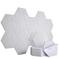HEXAGON panel biały samoprzylepny akustyczny ścienny filcowy