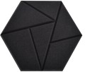 HEXAGON panel czarny samoprzylepny 3D akustyczny ścienny filcowy