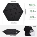 HEXAGON panel czarny samoprzylepny 3D akustyczny ścienny filcowy