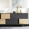 Okleina meblowa samoprzylepna antracyt zmywalna Dc-fix 90 x 210cm