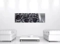 Obraz na płótnie obraz na ścianę ornament czarny szary 145 x 45