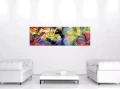 Obraz na płótnie obraz na ścianę motyl kolorowy żółty 145 x 45