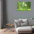Obraz na płótnie obraz na ścianę zielony żółty park drzewa 60 x 40