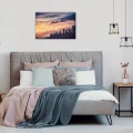 Obraz na płótnie obraz na ścianę pomarańczowy fioletowy góry 60 x 40
