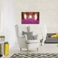 Obraz na płótnie obraz na ścianę różowy fioletowy 60 x 40