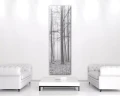 Obraz na płótnie obraz na ścianę las czarny biały 145 x 45