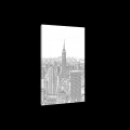 Obraz na płótnie obraz na ścianę panorama Nowy Jork biały czarny szkic