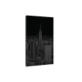Obraz na płótnie obraz na ścianę panorama Nowy Jork czarny biały miasto