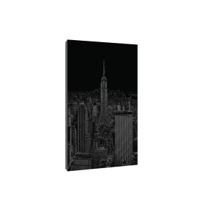 Obraz na płótnie obraz na ścianę panorama Nowy Jork czarny biały miasto