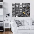Obraz na płótnie obraz na ścianę czarny biały miasta świata filmowa ta