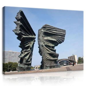 Obraz na płótnie obraz na ścianę czarny biały kraków rynek nocą