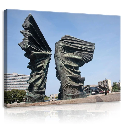 Obraz na płótnie obraz na ścianę czarny biały kraków rynek nocą