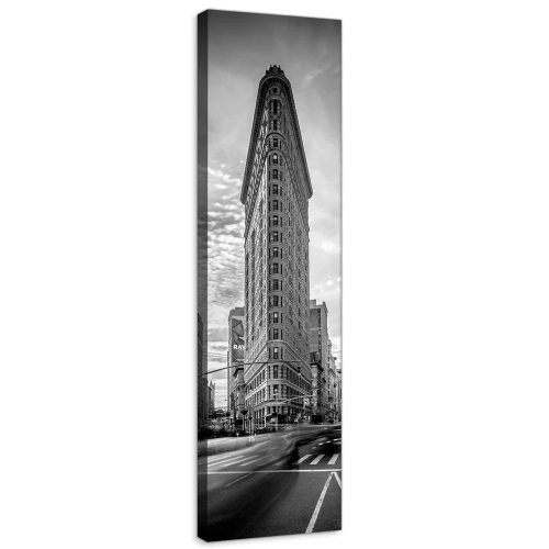 Obraz na płótnie obraz na ścianę nowy jork czarny biały 45 x 145