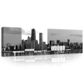Obraz na płótnie obraz na ścianę panorama miast czarny biały urban city