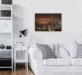 Obraz na płótnie obraz na ścianę brązowy złoty san francisco panorama