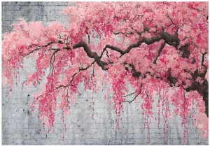 Fototapeta kwiaty różowe drzewo sakura nowoczesna dekoracja