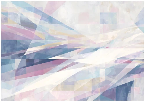 Fototapeta pastelowa abstrakcja różowa niebieska geometryczna