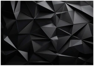 Fototapeta 3d czarna grafitowa geometryczna abstrakcja loft