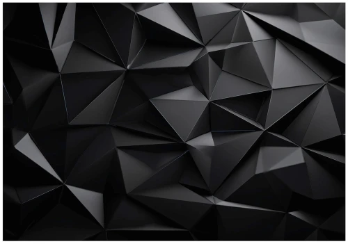 Fototapeta 3d czarna grafitowa geometryczna abstrakcja loft