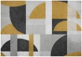 Fototapeta geometryczna szara złota nowoczesna abstrakcja loft