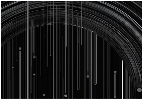 Fototapeta czarna srebrna abstrakcja linie nowoczesna geometria