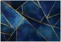 Fototapeta abstrakcja granatowa złota geometryczna nowoczesna