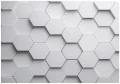 Fototapeta 3d geometryczna biała szara heksagony nowoczesna ściana