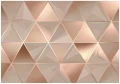 Fototapeta geometryczna trójkąty beżowe złote nowoczesna abstrakcja