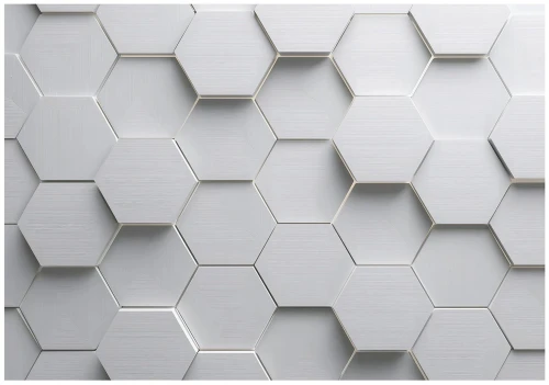 Fototapeta geometryczne sześciokąty białe szare nowoczesne tło 3d