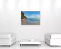 Obraz na płótnie obraz na ścianę plaża morze niebieski beżowy 70 x 50